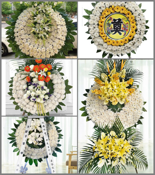 福建漳州平和县小溪镇岩坂村花圈速递